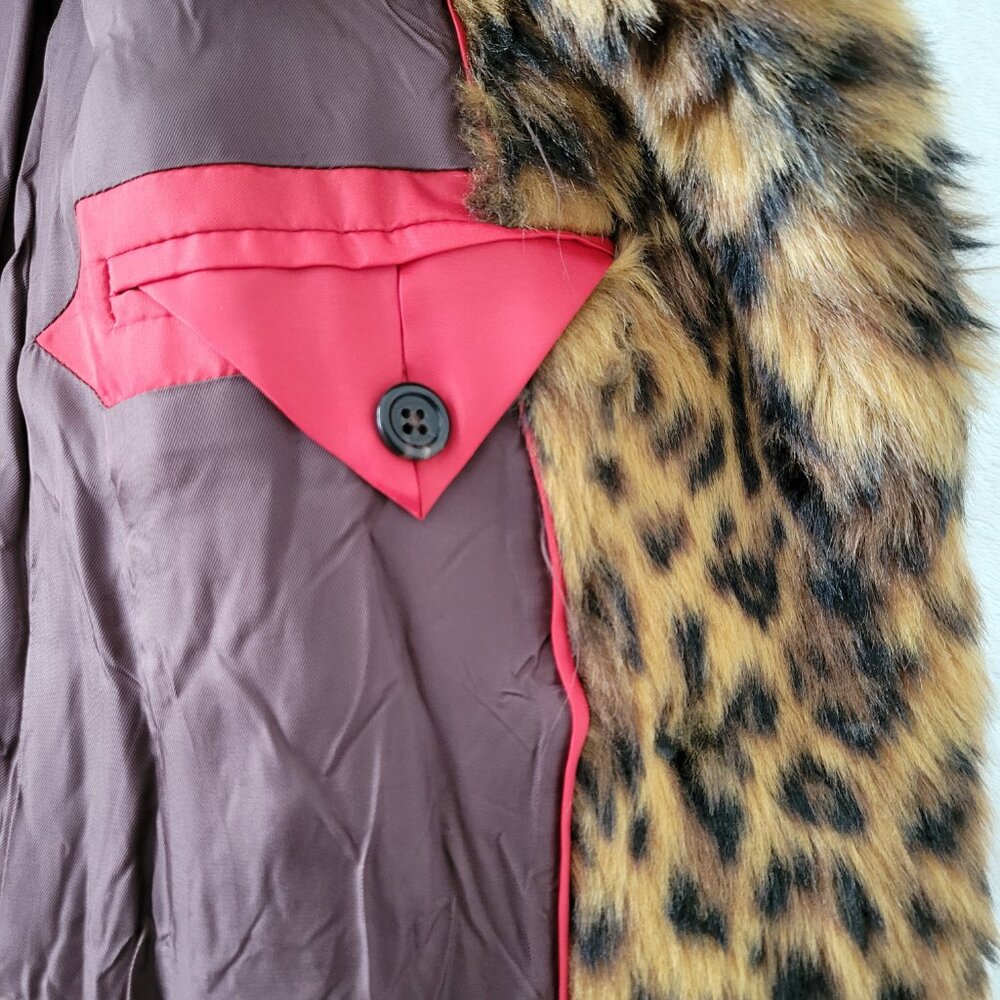 J.Crew Collection Leopard Print Collared Lined Co… - image 5